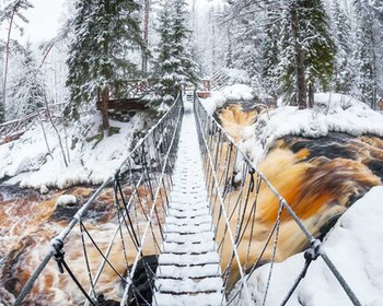 Фото 2 авторского тура - день 2 Питомник хаски, водопады Ахвеноски и горный парк «Рускеала»