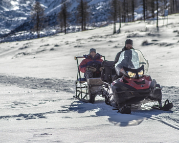Фото 2 авторского тура - день 2 На снегоходах через Кузуяк и каньон Аккеме