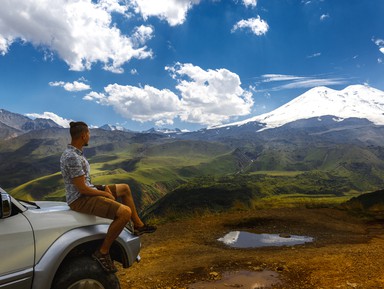 Джип-путешествие к склону Эльбруса: горы, водопады и нарзаны Джилы-су – индивидуальная экскурсия