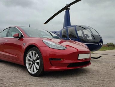 Теслапортация: полёт на вертолёте и тест-драйв Tesla – индивидуальная экскурсия
