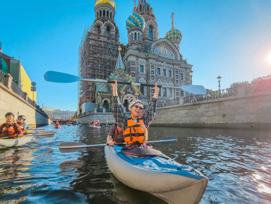 Исторический центр Санкт-Петербурга на байдарках и каяках – групповая экскурсия