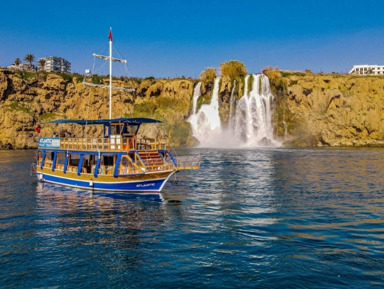 Морская прогулка к Нижнему водопаду Дюден в Анталии из Белека – групповая экскурсия