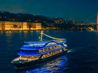 Турецкая ночь: круиз по Босфору на теплоходе с шоу-программой – групповая экскурсия