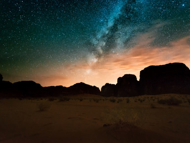 Наблюдение за звездами в пустыне на верблюде + ужин (англ. сопровождение) – групповая экскурсия