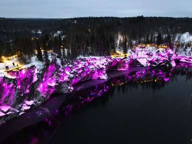 Большое путешествие по всей Карелии в Новый Год: водопады, Рускеала, Дед Мороз – групповая экскурсия