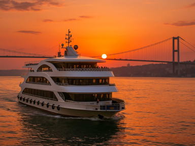 Стамбул: закатный круиз по Босфору с аудиогидом и напитками – групповая экскурсия