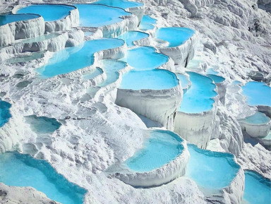 4 в1: Памуккале, Турецкие Мальдивы, Античный Иераполис, Бассейн Клеопатры – групповая экскурсия