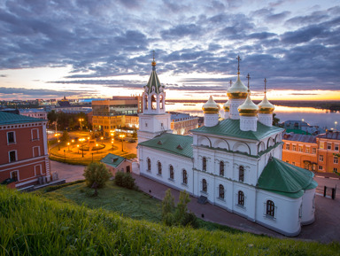 Вечерняя обзорная трёхчасовая автобусная экскурсия по Нижнему Новгороду