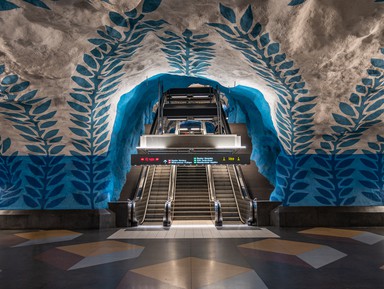 Стокгольмское метро – волшебная подземная пещера! – индивидуальная экскурсия