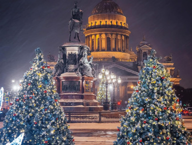 Новогодняя ночь.  Большая экскурсия «Встречаем Новый год в Петербурге»