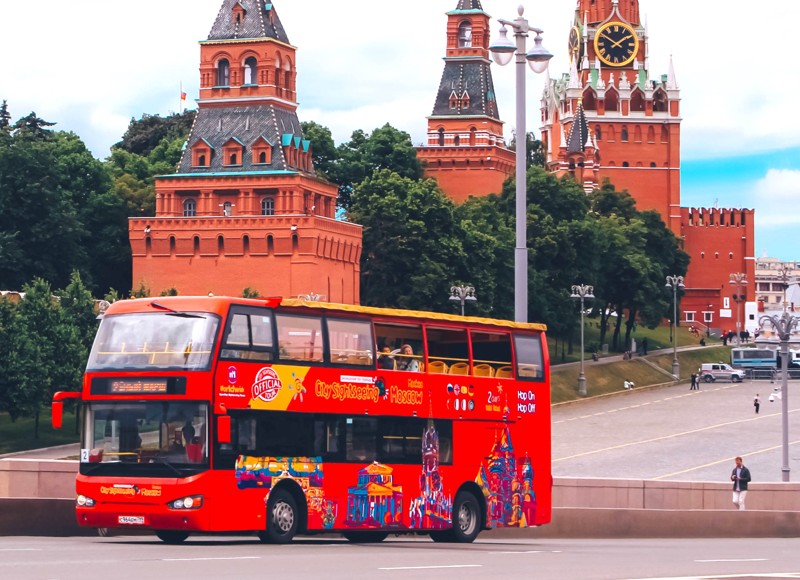 Москва на двухэтажном автобусе с аудиогидом – входной билет