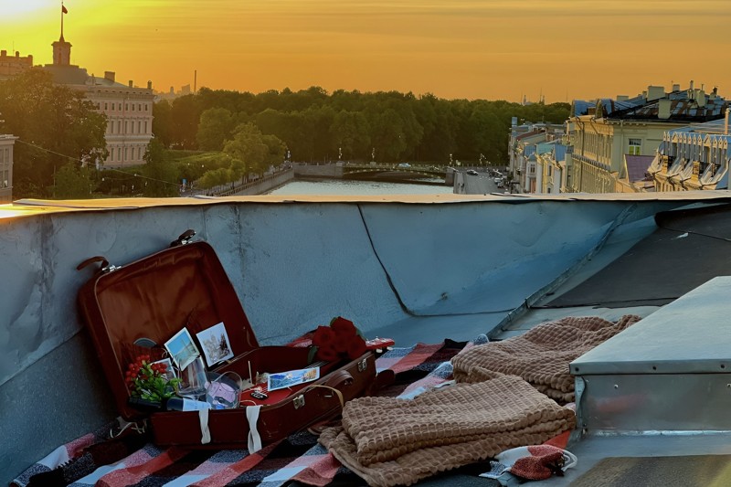Ретро-пикник на крыше Петербурга – индивидуальная экскурсия