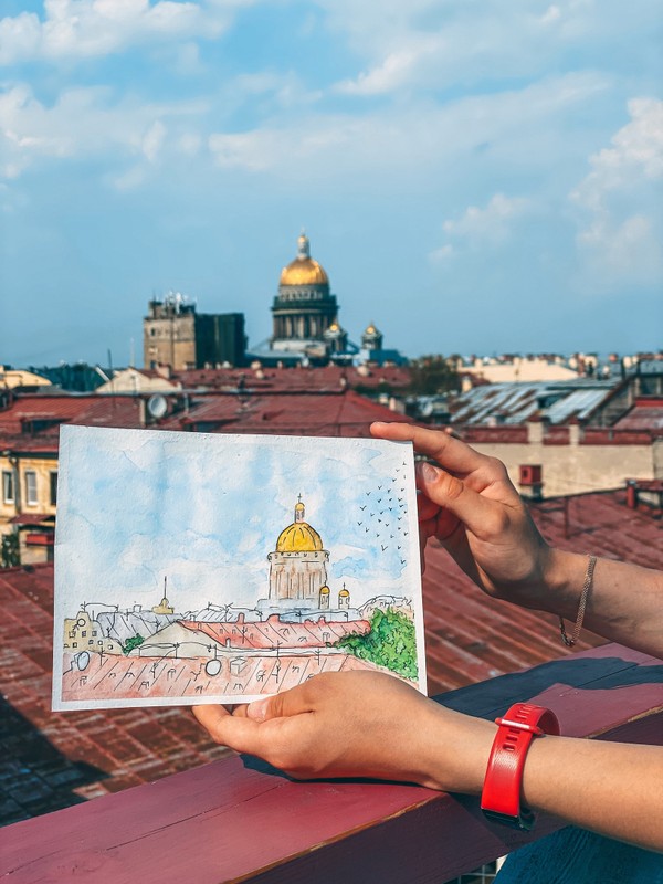 Мастер-класс по рисованию на свежем воздухе «Петербург с открытки» – индивидуальная экскурсия