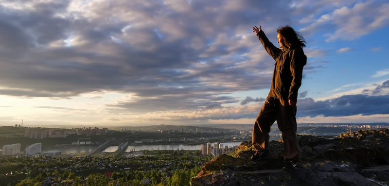 По местам силы Красноярска: скала Красный гребень – групповая экскурсия