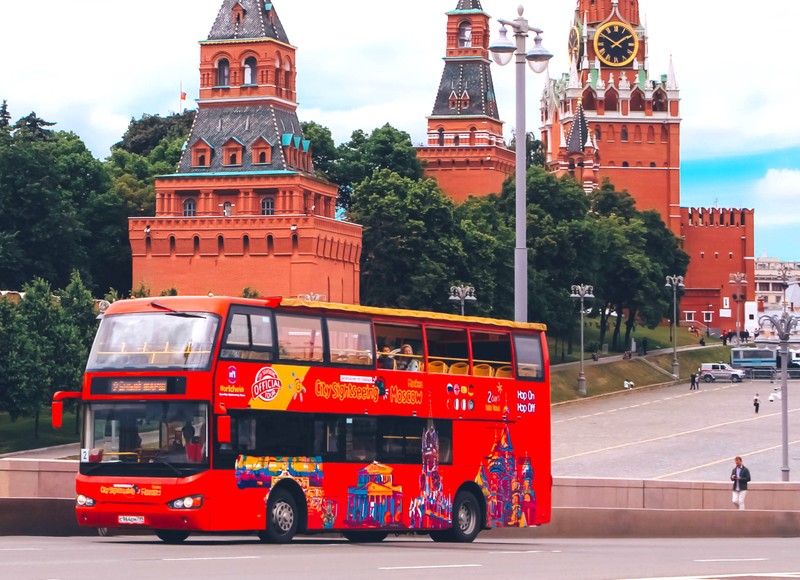 Москва на двухэтажном автобусе с аудиогидом – входной билет