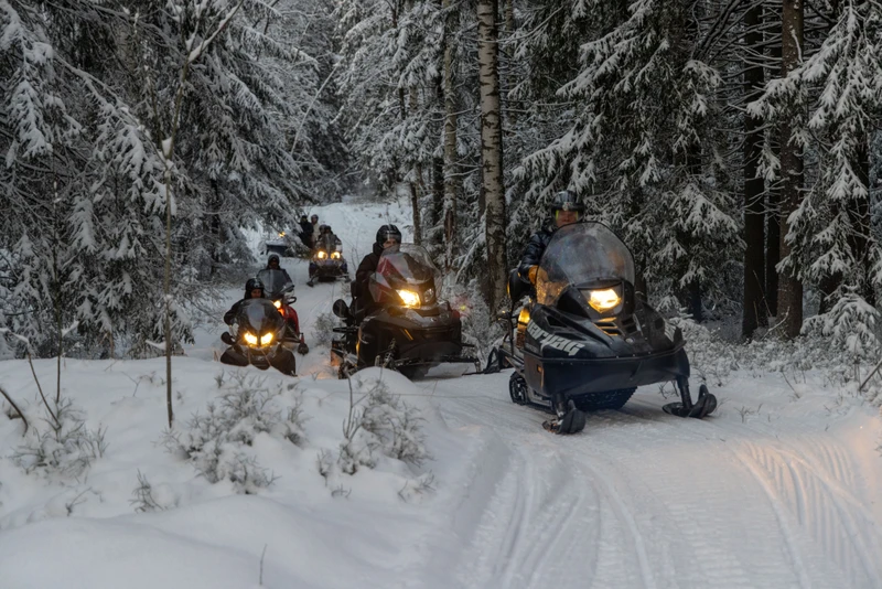 На канадских снегоходах — в зимнюю сказку – индивидуальная экскурсия
