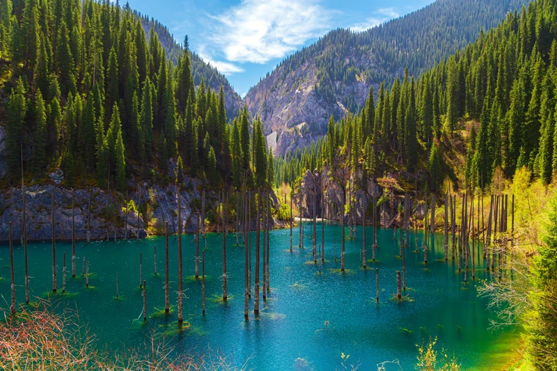 Своей компанией по природным чудесам Казахстана: горы Актау, озеро Каинды и Чарынский каньон – авторский тур