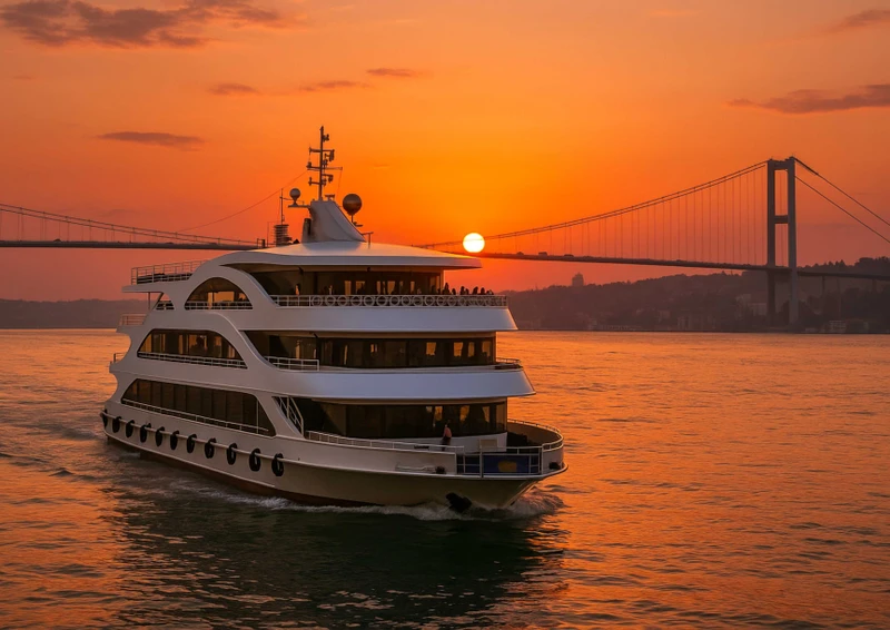 Закатный круиз по Босфору с аудиогидом и напитками – групповая экскурсия