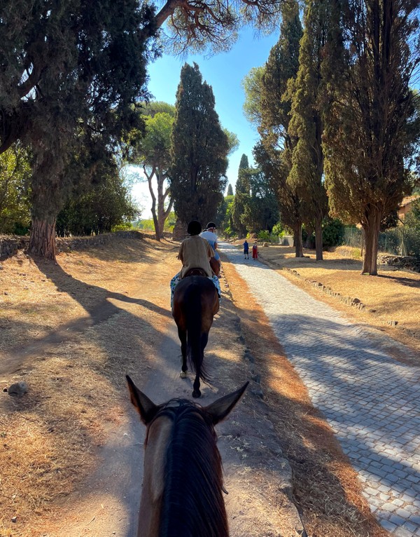 Конная прогулка по древней дороге и дегустация вина в Риме – групповая экскурсия